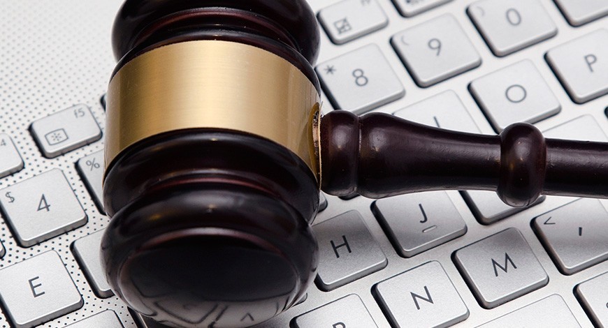 Gavel On A Keyboard Mobile